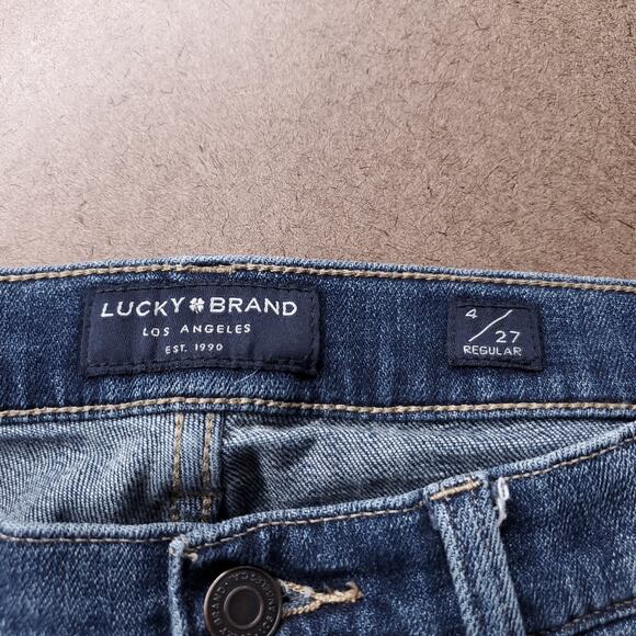 Lucky Brand Sweet Jeans Womens 4/27 Blue Medium Wash Mid Rise Straight Leg Denim - Picture 10 of 12